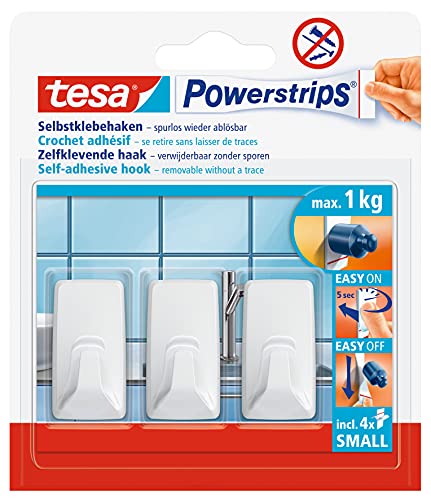 Algopix Similar Product 6 - Tesa 570720000000 Mini Hooks Set of 3