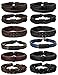 Algopix Similar Product 17 - Jstyle 12Pcs Braided Leather Bracelet