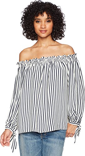 Algopix Similar Product 3 - Bardot Womens Santorini Top IvoryNavy