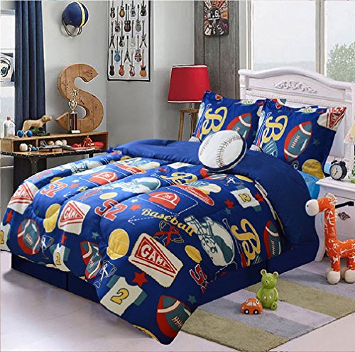Algopix Similar Product 6 - Dahdoul 5 Piece Baseball Sport Design
