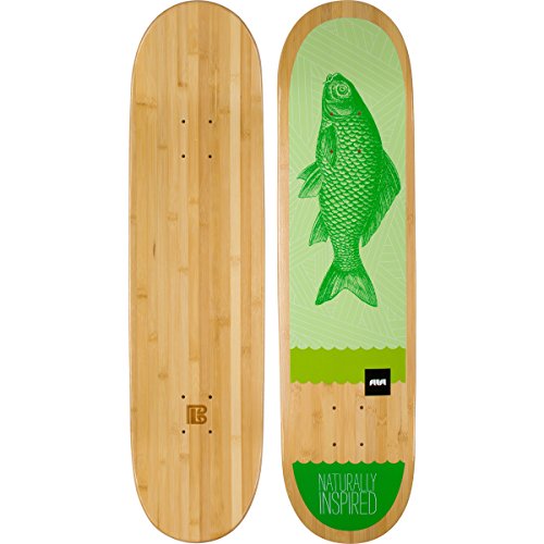 Algopix Similar Product 2 - Bamboo Skateboards Green Fish Graphic