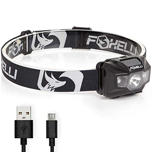Algopix Similar Product 1 - Foxelli USB Rechargeable Headlamp