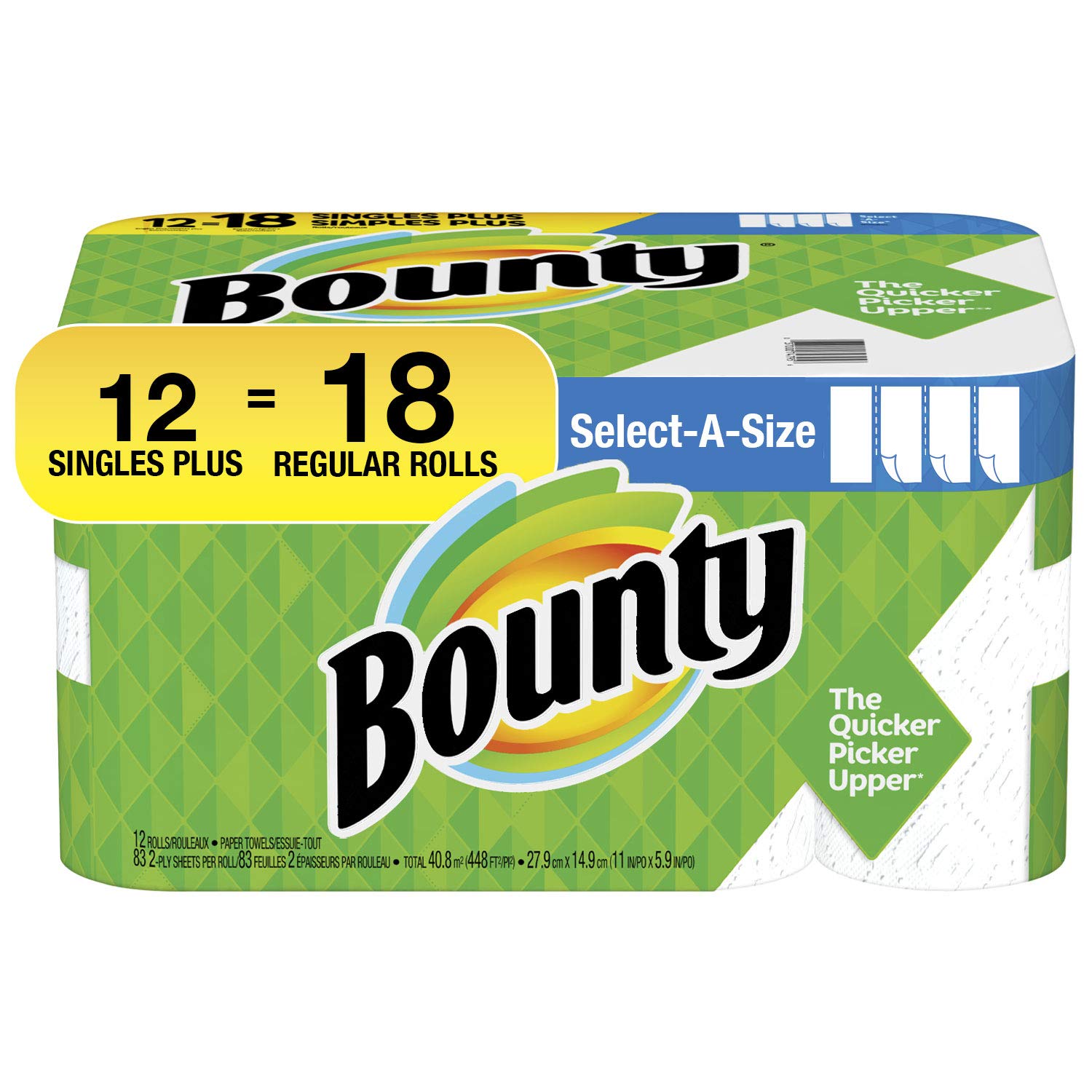 Algopix Similar Product 15 - Bounty SelectASize Paper Towel 83