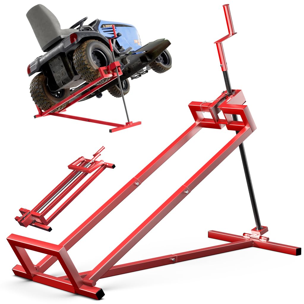 Algopix Similar Product 18 - VOUNOT Ride on Lawn Mower Lift Jack