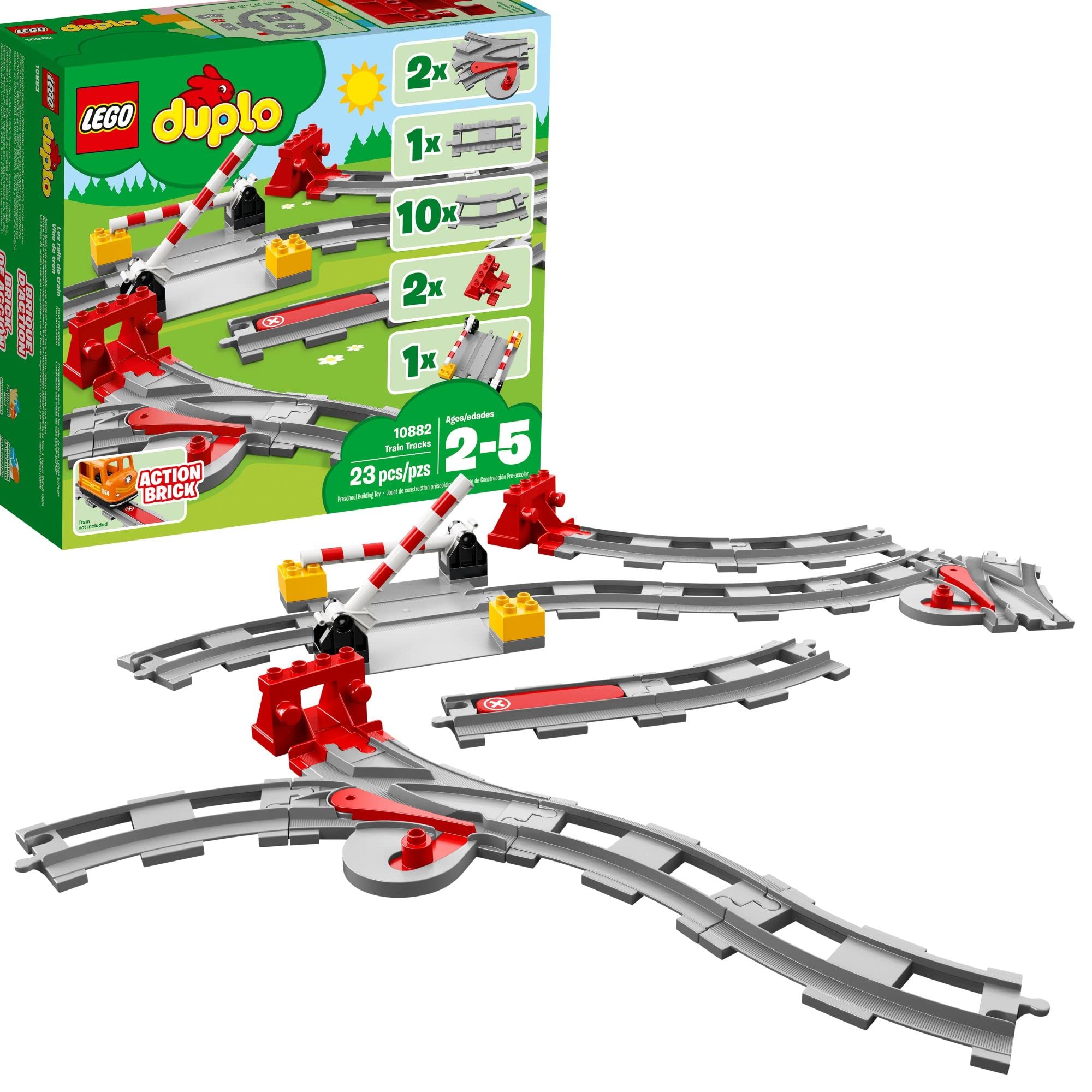 Algopix Similar Product 17 - LEGO DUPLO Town Train Tracks Expansion
