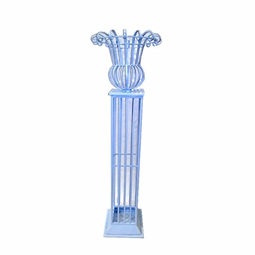 Algopix Similar Product 1 - Benjara, Blue Benzara Metal Floral Stand