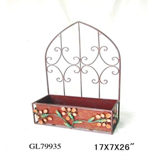 Algopix Similar Product 12 - Benjara Alluring Metal Planter