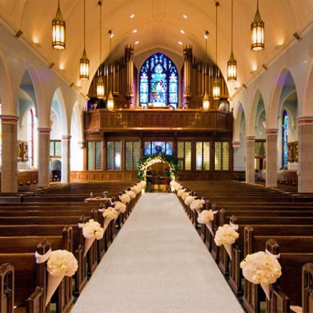 Algopix Similar Product 1 - Jazord Wedding Aisle Runner 100 x 3 ft