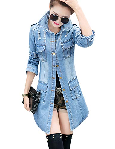 Algopix Similar Product 8 - Tanming Womens Casual Lapel Slim Long
