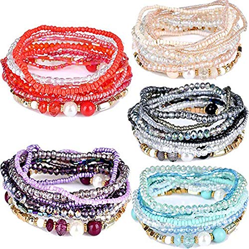 Algopix Similar Product 20 - 5 PACK 50pcs Multilayer Bohemian