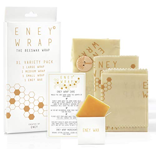 Algopix Similar Product 5 - ENEY Premium Organic Beeswax Food Wrap