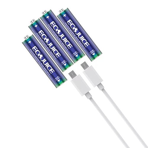 Algopix Similar Product 14 - AAA Rechargeable Batteries Micro USB
