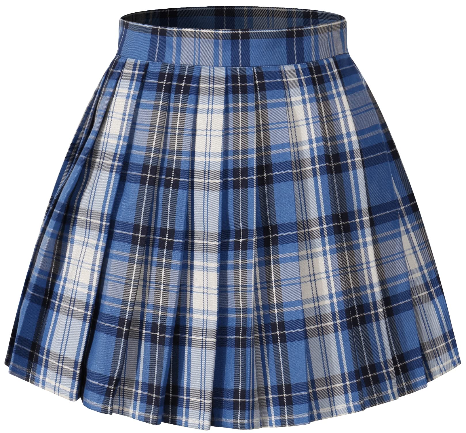 Algopix Similar Product 1 - Girls Plaid Pleated School Uniform