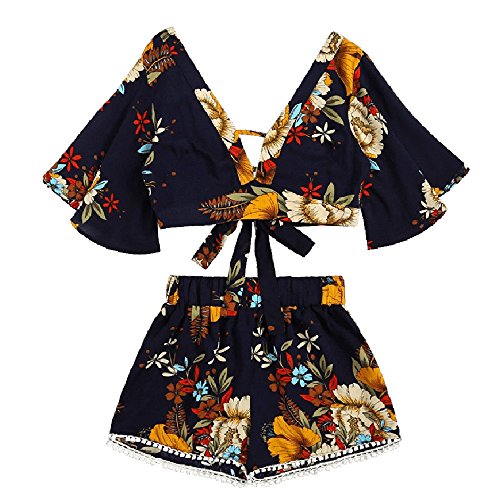 Algopix Similar Product 2 - Women Rompers Chiffon Floral Print Crop