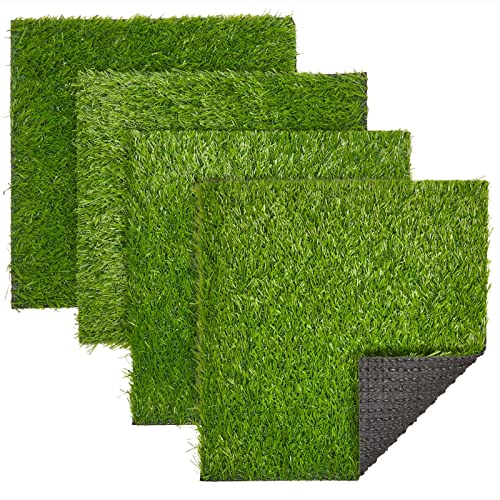 Algopix Similar Product 14 - Juvale 4Pack NonSlip Artificial Grass