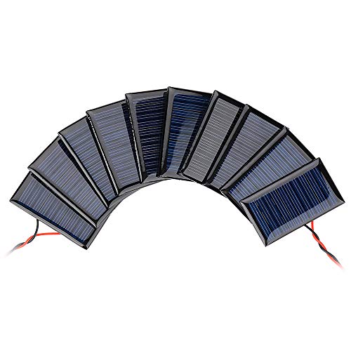 Algopix Similar Product 19 - AOSHIKE 10Pcs 5V 30mA Mini Solar Panels