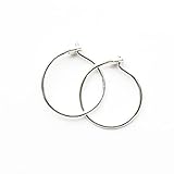 Algopix Similar Product 18 - Mini Sterling Silver Hoops 8mm 24 Gauge