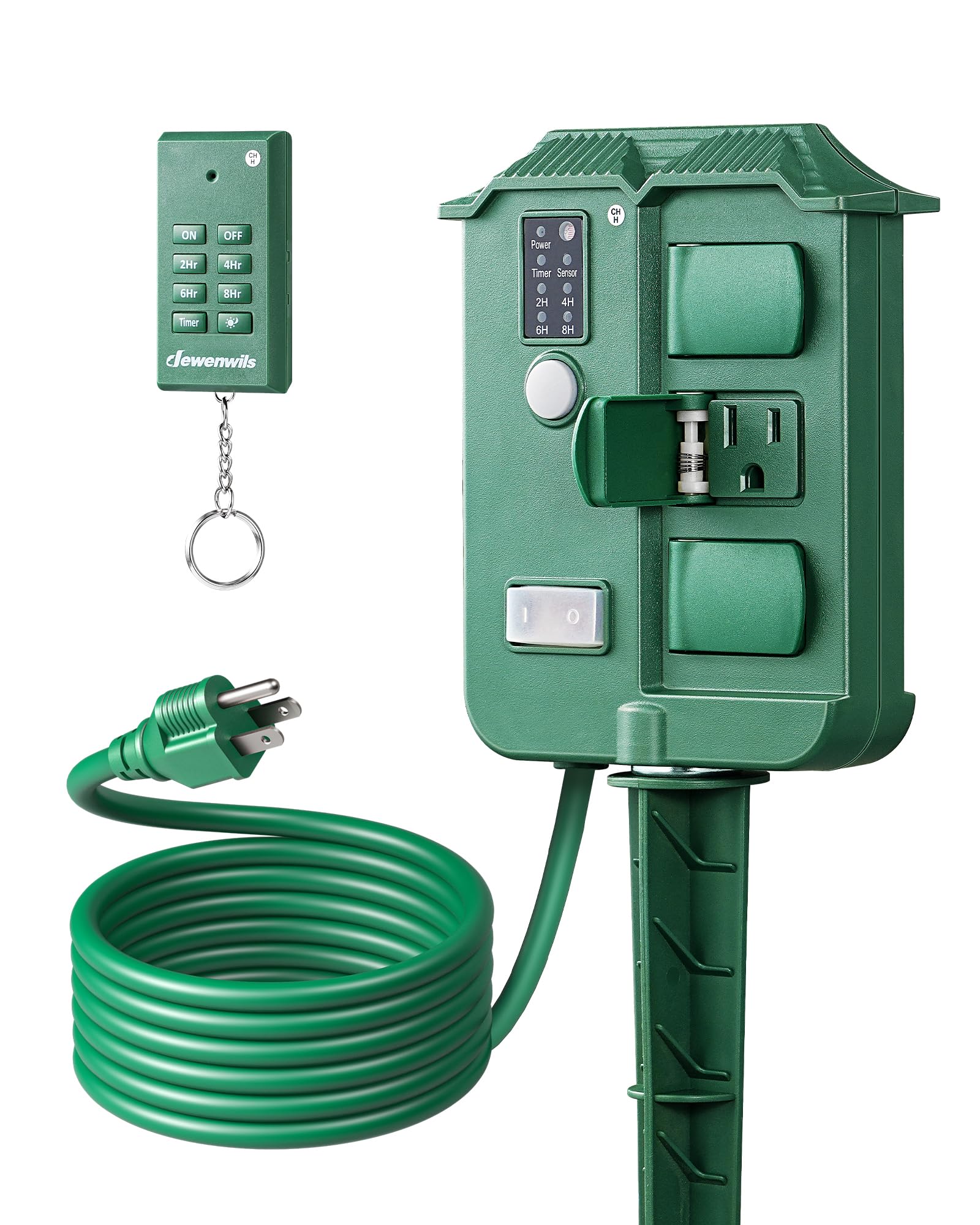 Algopix Similar Product 11 - DEWENWILS Outdoor Power Stake Timer