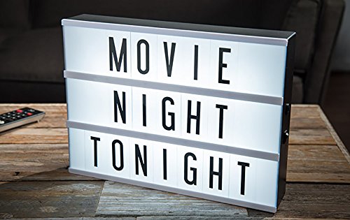 Algopix Similar Product 18 - Cinema Lightbox with 109 Letters