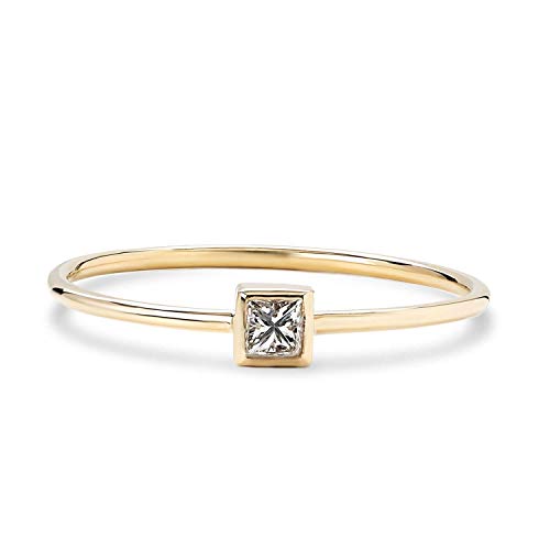 Algopix Similar Product 15 - TousiAttar Solitaire Princess Ring