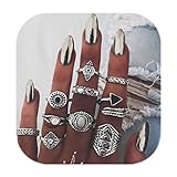 Algopix Similar Product 13 - ZEALMER Vintage Knuckle Ring Set Women