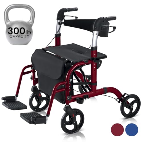 Algopix Similar Product 16 - Vive Mobility 2 in 1 Walker Wheelchair