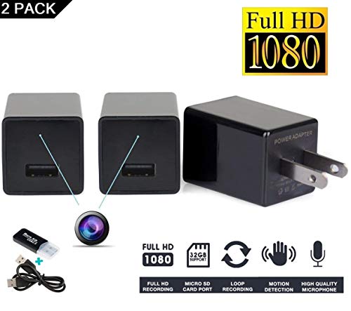 Algopix Similar Product 3 - Spy Camera Charger 2 Pack Night Vision