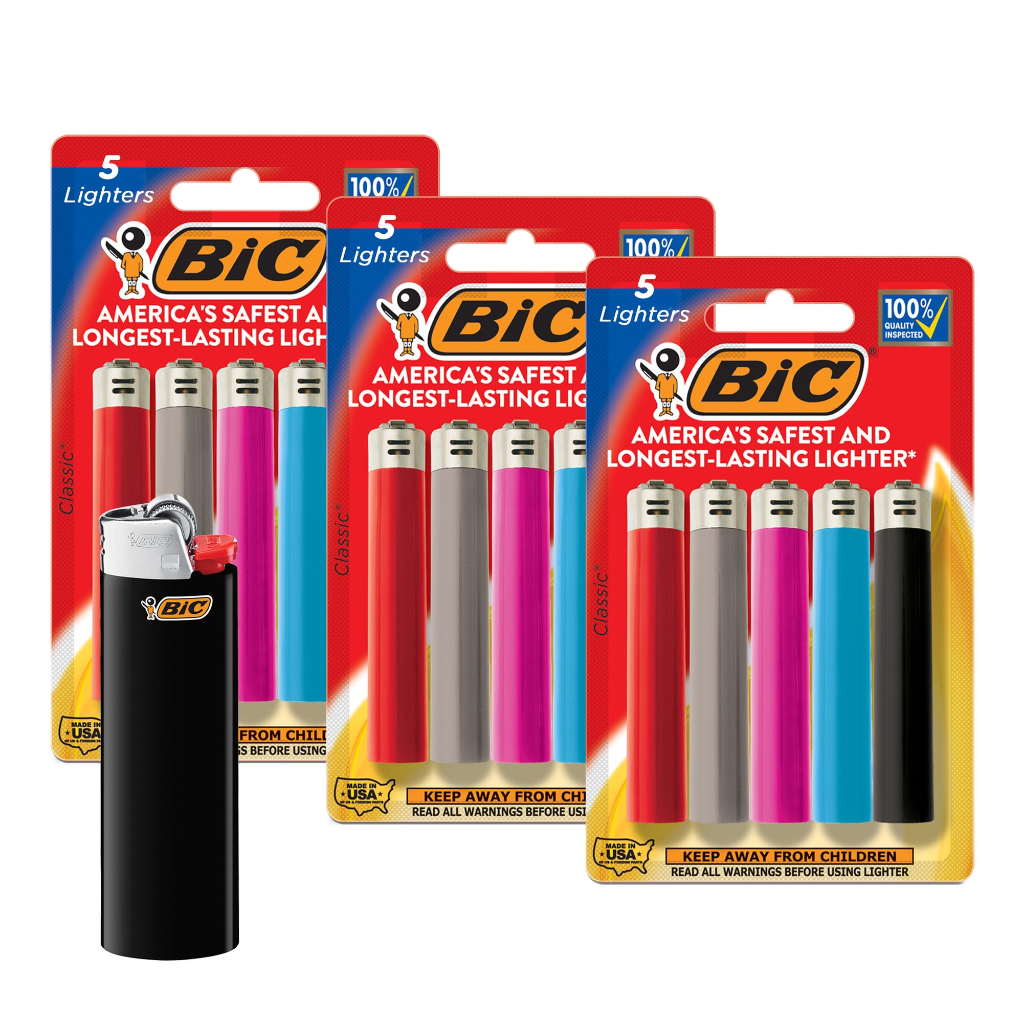 Algopix Similar Product 7 - BIC Classic Lighters Pocket Style