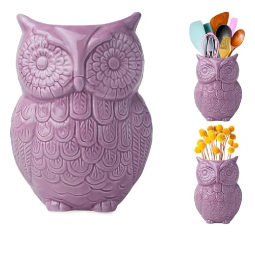 Algopix Similar Product 14 - Comfify Owl Utensil Holder Decorative
