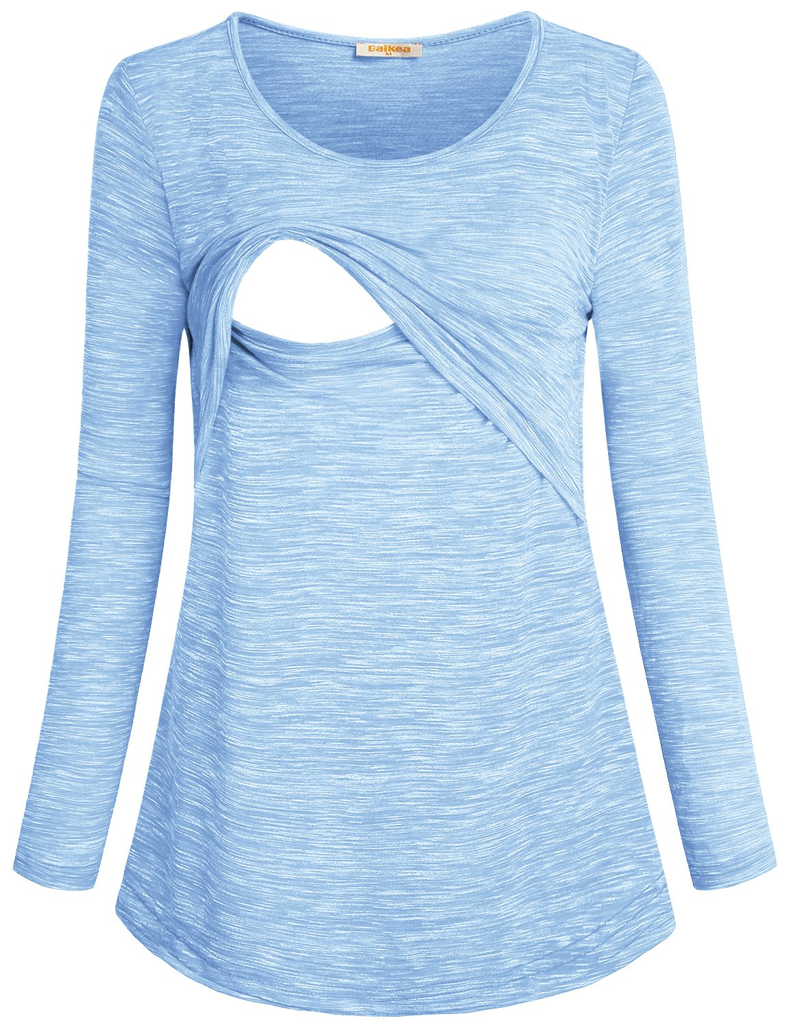 Algopix Similar Product 12 - BAIKEA Light Blue Nursing Top Women