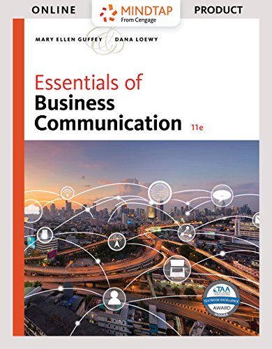 Algopix Similar Product 12 - MindTap Business Communication for