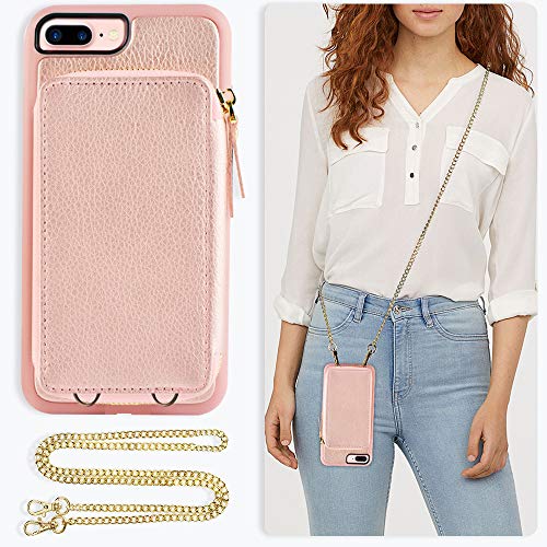 Algopix Similar Product 12 - ZVE Wallet Case for Apple iPhone 8 Plus