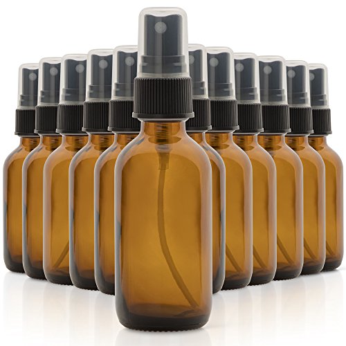 Algopix Similar Product 4 - Set of 12 2oz Amber Glass Spray