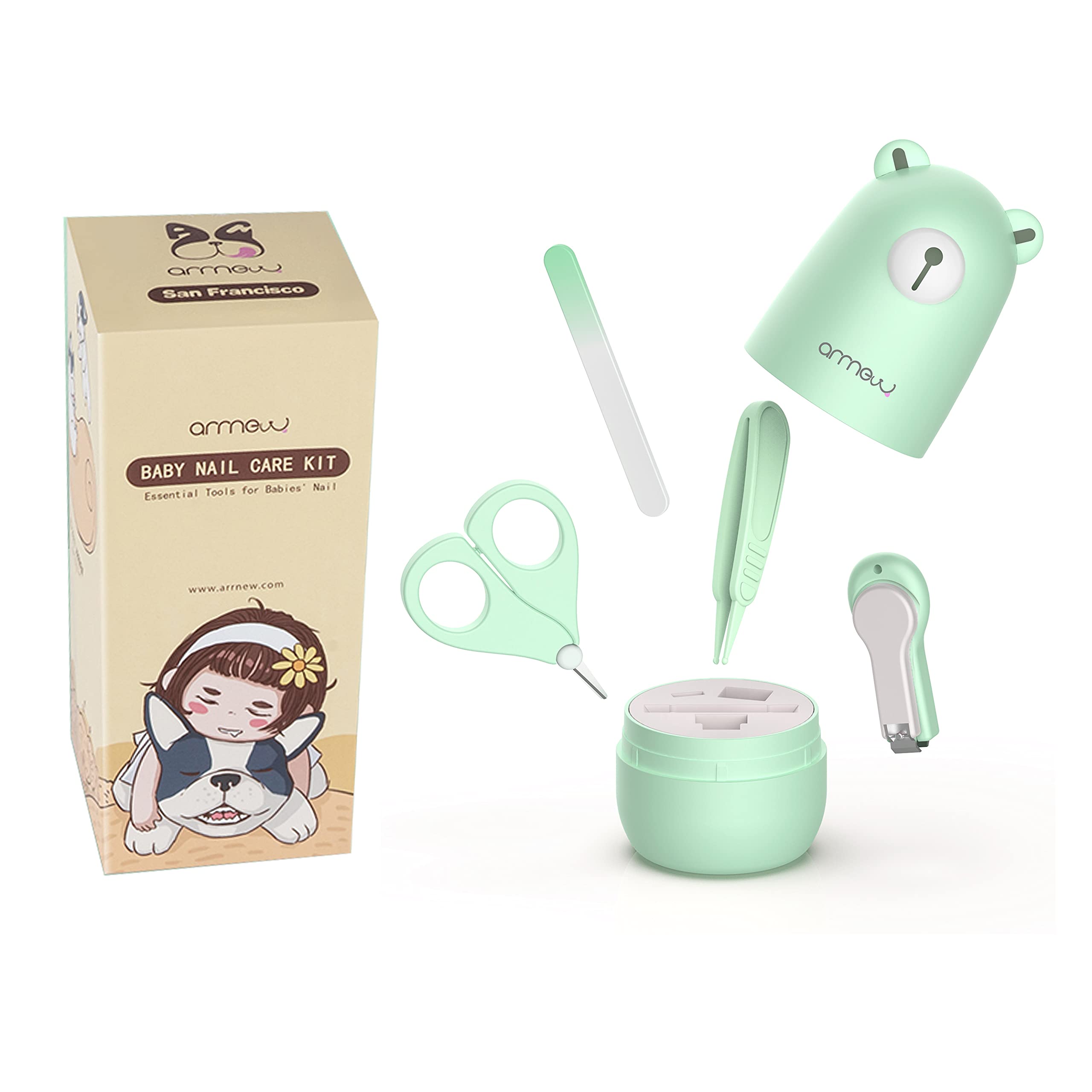 Algopix Similar Product 2 - Baby Nail Clippers 4in1 Set by