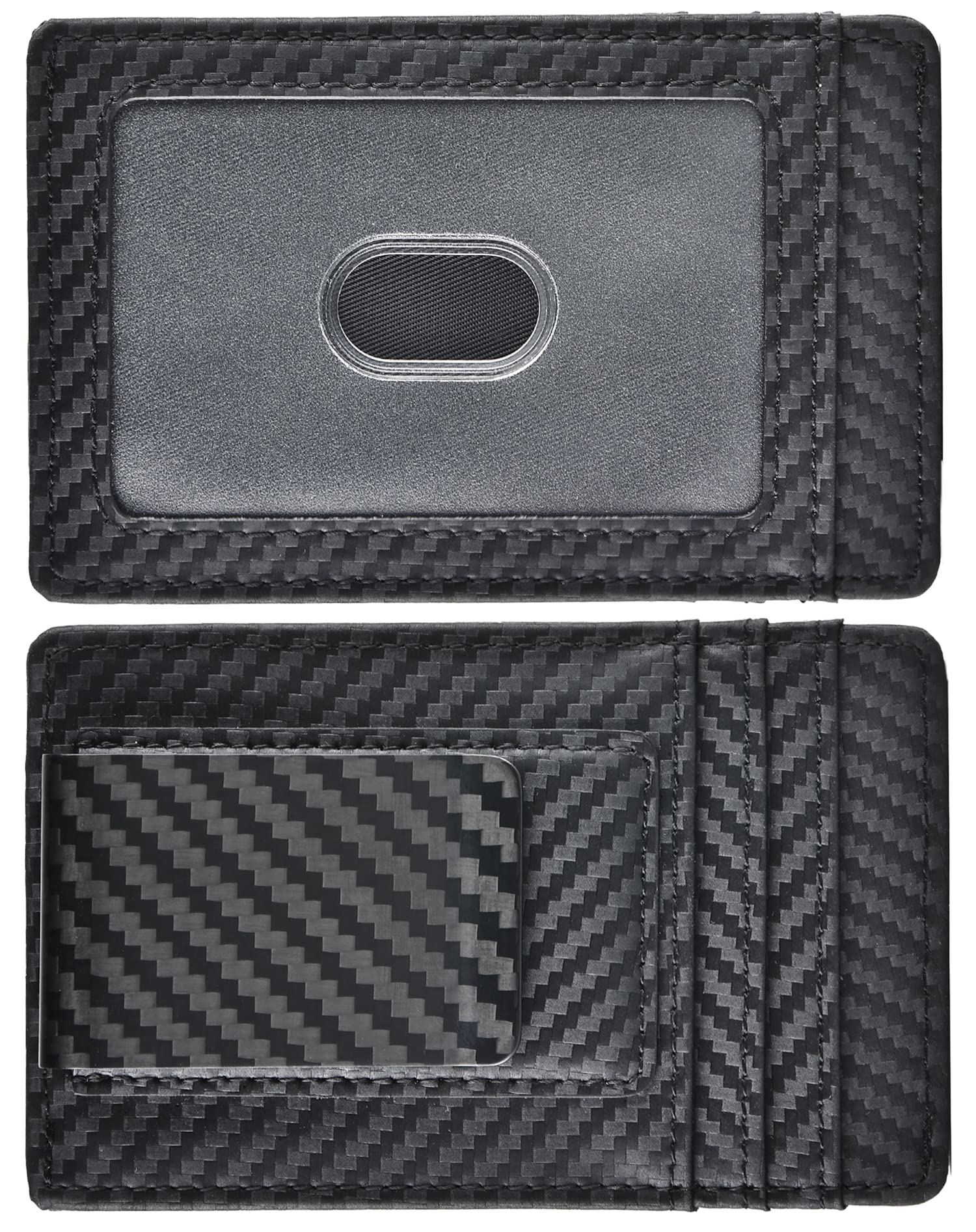 Algopix Similar Product 7 - kinzd Money Clip Carbon Fiber RFID