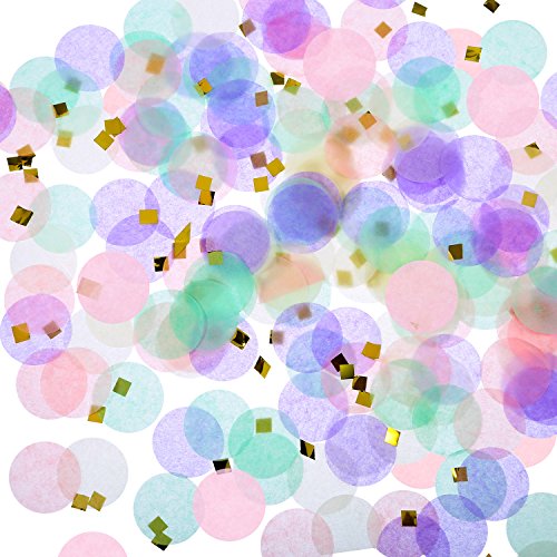 Algopix Similar Product 2 - Unicorn Confetti 1 Inch Round Tissue