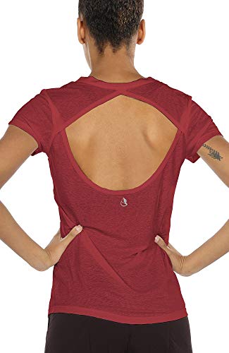Algopix Similar Product 10 - icyzone Open Back Workout TShirts for