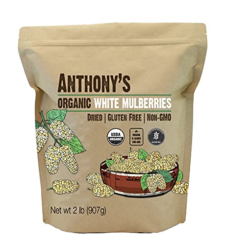 Algopix Similar Product 1 - Anthonys Organic White Mulberries 2