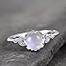 Algopix Similar Product 3 - Moonstone Ring Art Deco Engagement Ring