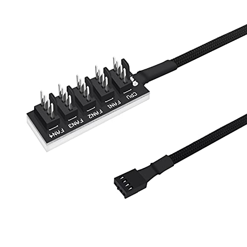 Algopix Similar Product 12 - Fan Hub Splitter Extension Cable 1 to