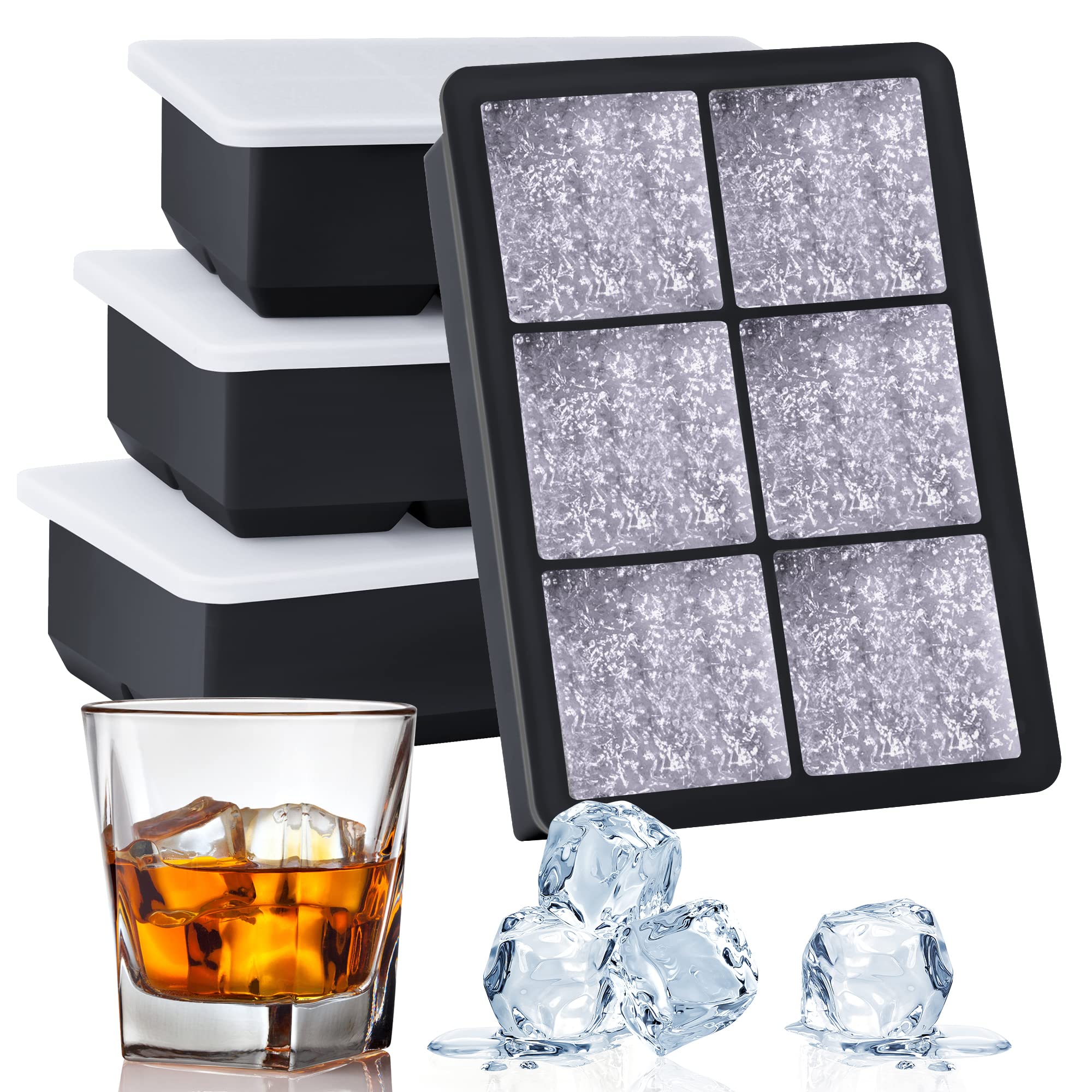 Algopix Similar Product 15 - Kootek Ice Cube Trays with Lid Set of