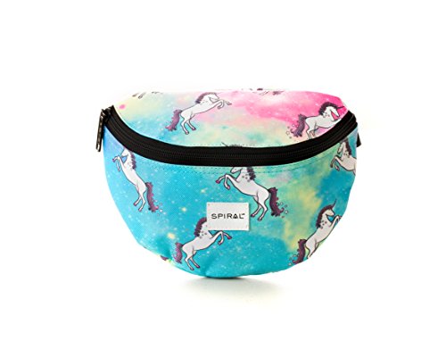 Algopix Similar Product 1 - Spiral Unicorn Universe Bum Bag Sport
