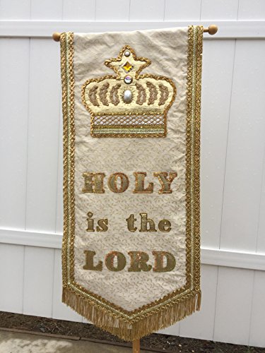 Algopix Similar Product 18 - Holy is the Lord/White/Small Banner