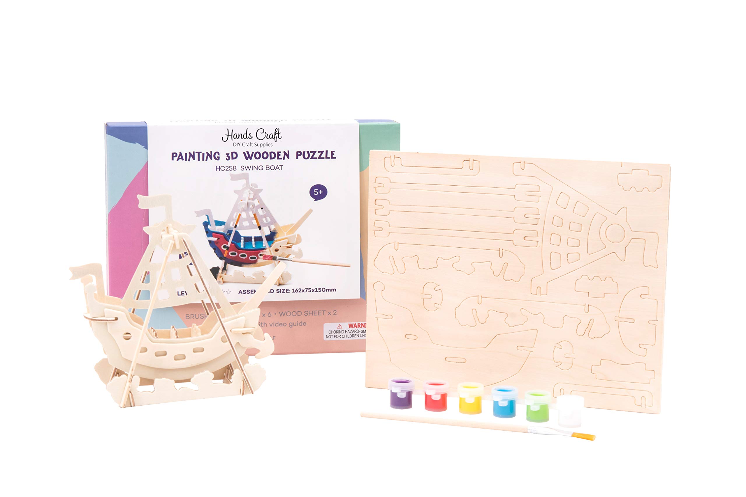 Algopix Similar Product 8 - Hands Craft DIY Wooden Puzzle with