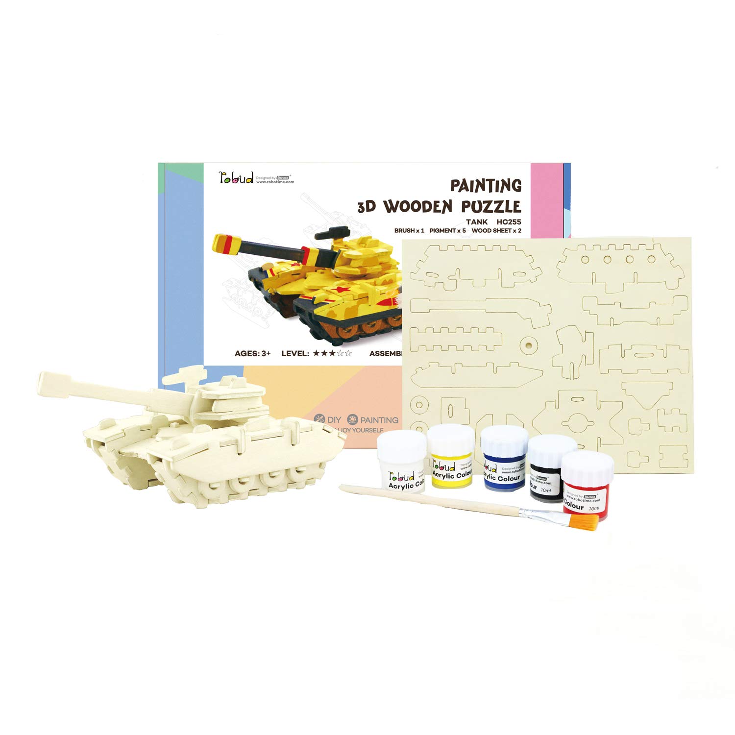 Algopix Similar Product 4 - Hands Craft DIY Wooden Puzzle with