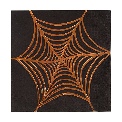 Algopix Similar Product 11 - Meri Meri Cobweb Halloween Napkins