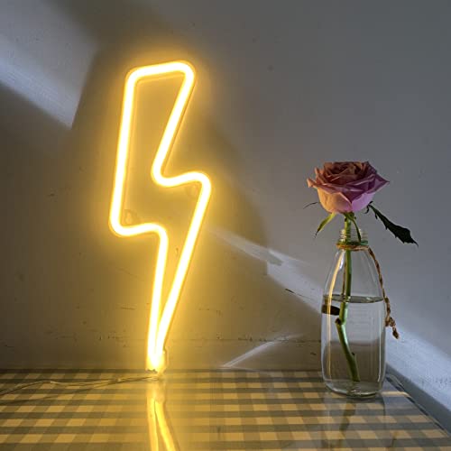 Algopix Similar Product 11 - Neon Signs Lightning Bolt Battery