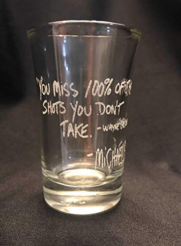 Algopix Similar Product 14 - SHOT GLASS You Miss 100 Of The Shots