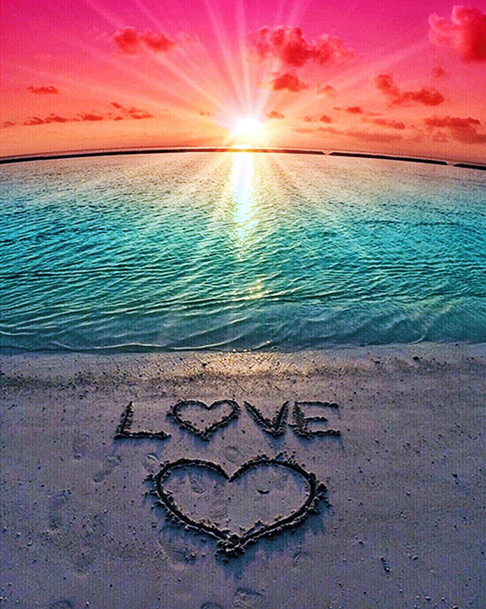 Algopix Similar Product 17 - KTCLCATF Diamond Painting Beach by