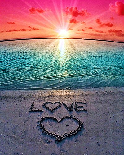 Algopix Similar Product 4 - KTCLCATF Diamond Painting Beach by